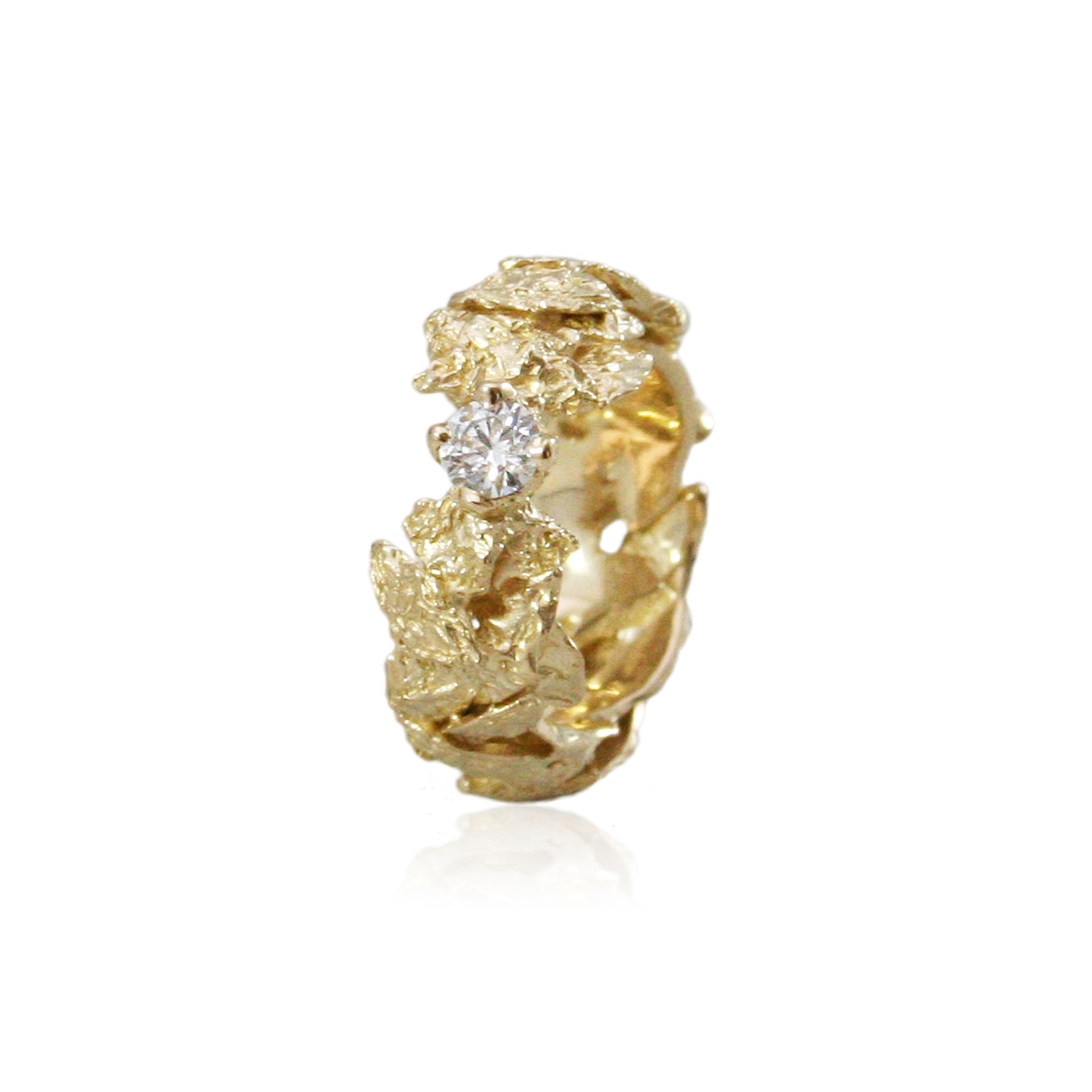 Elhanati - Men - Rock Gold Necklace Gold